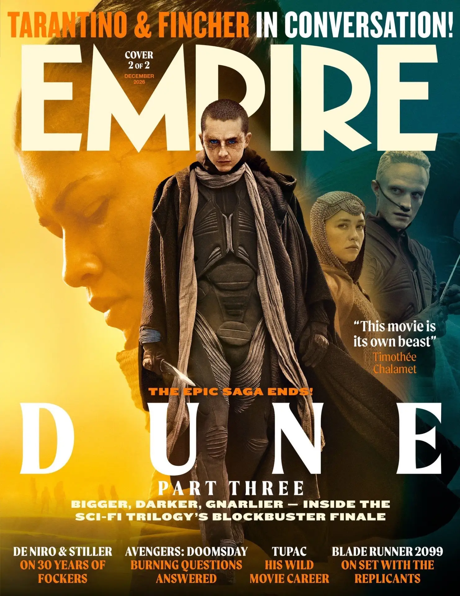 КРАСИВО: триквел «Дюны» Дени Вильнёва в новом номере Empire Magazine
