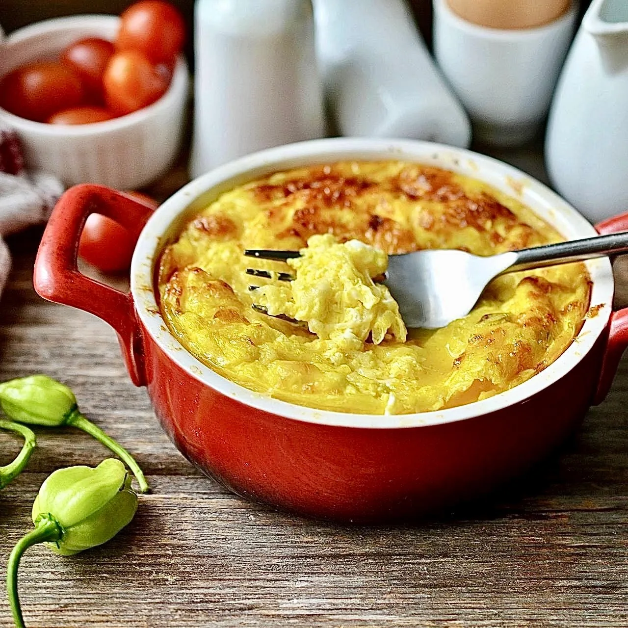 Омлет с кабачком и сыром