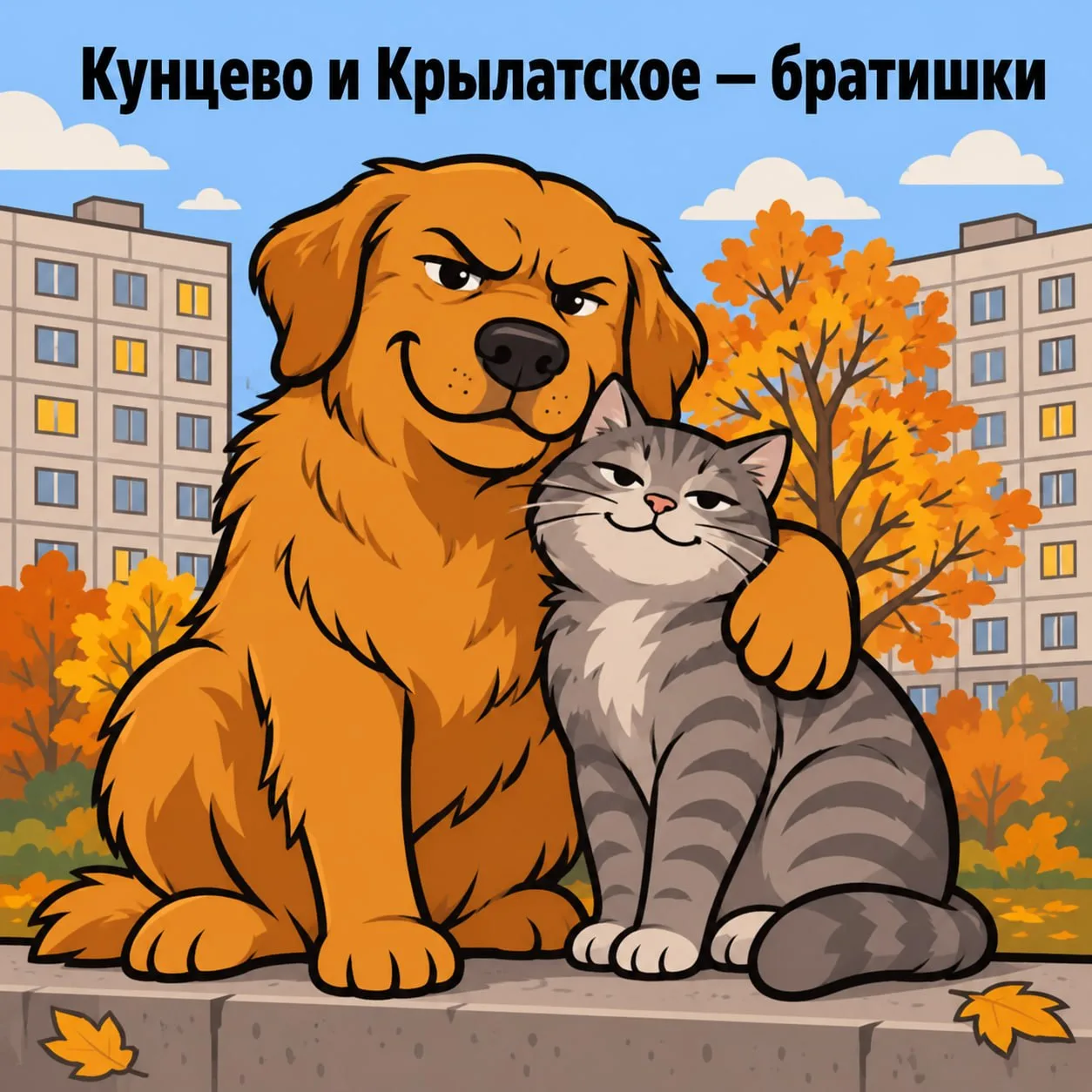 Кунцево и Крылатское стоят вплотную: граница проходит по улицам, а не в головах. Утром ...