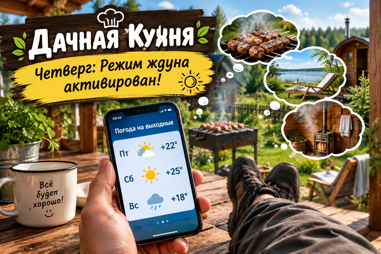 ​🌦️👀 Четверг: Режим ждуна активирован! ⏳😅