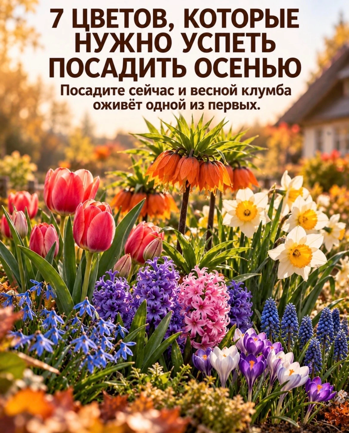 7 цветов, которые высаживают осенью 🍂