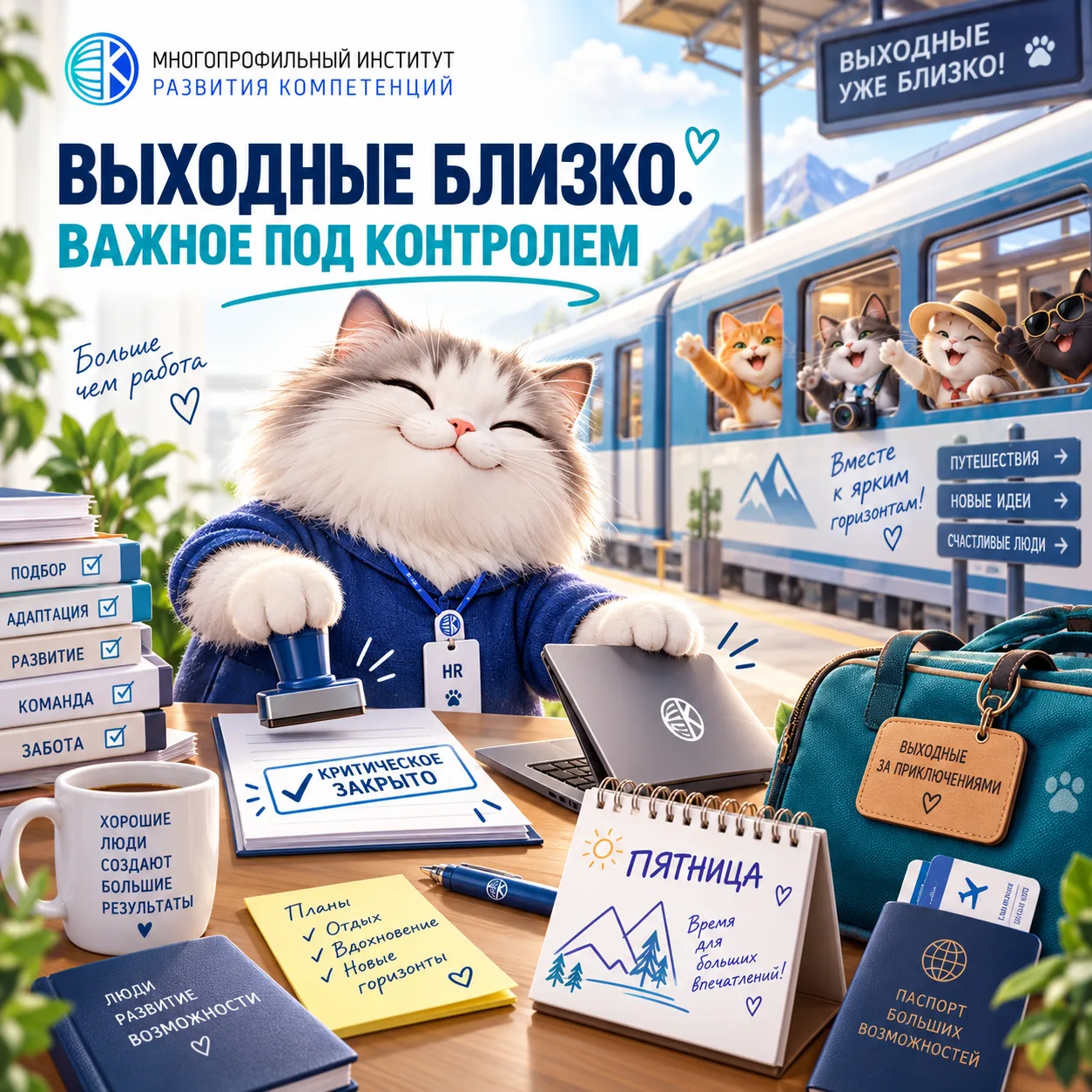 🎉Пятница кадровика: неделя закрыта не полностью — зато вы закрыли самое важное.