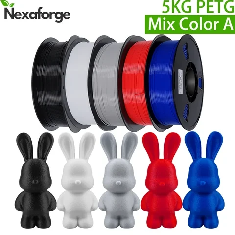 🎨 5 кг смешанных цветов PLA/PETG от Nexaforge — и палитра для проектов собрана без дес...