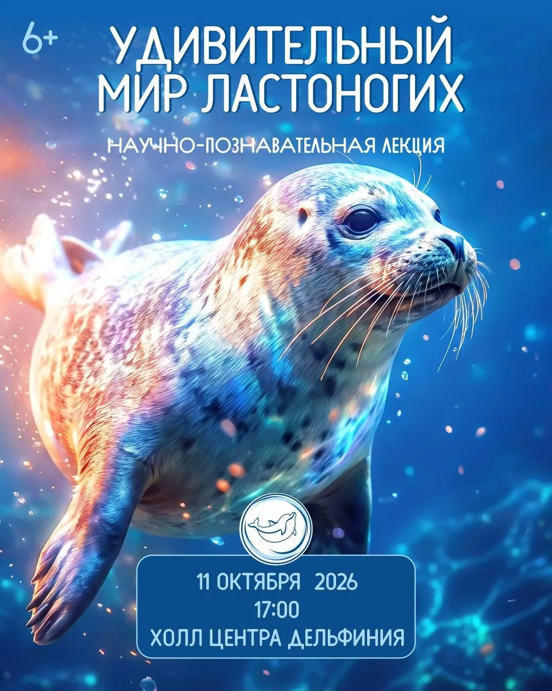 🦭11 октября жителей Новосибирска приглашают больше узнать о жизни ластоногих, которых ...