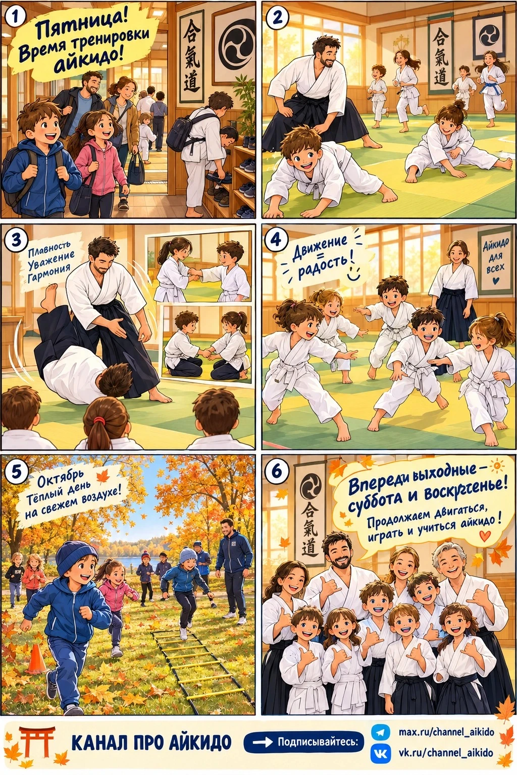 🥋🍁 Пятница, Айкидо и Осень
