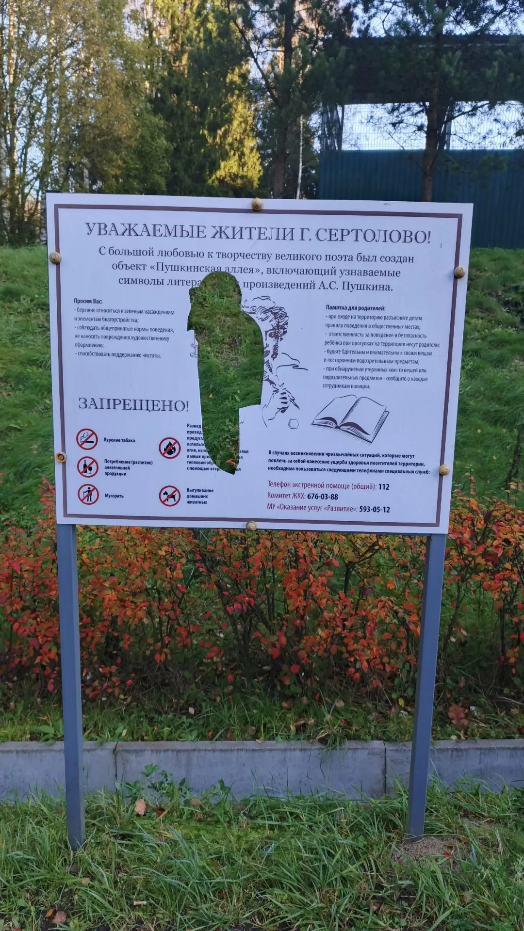 В Сертолово некие малолетние <...> (или взрослые с таким же состоянием ума) разрушили а...