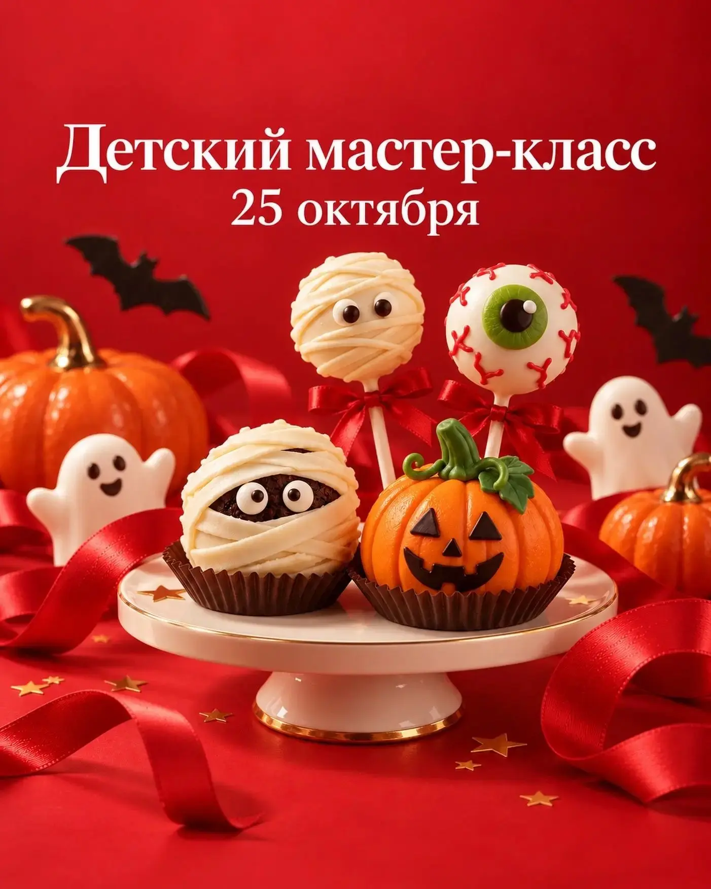 🎃 Сладкий Хэллоуин: детский кондитерский мастер-класс в Иркутске!