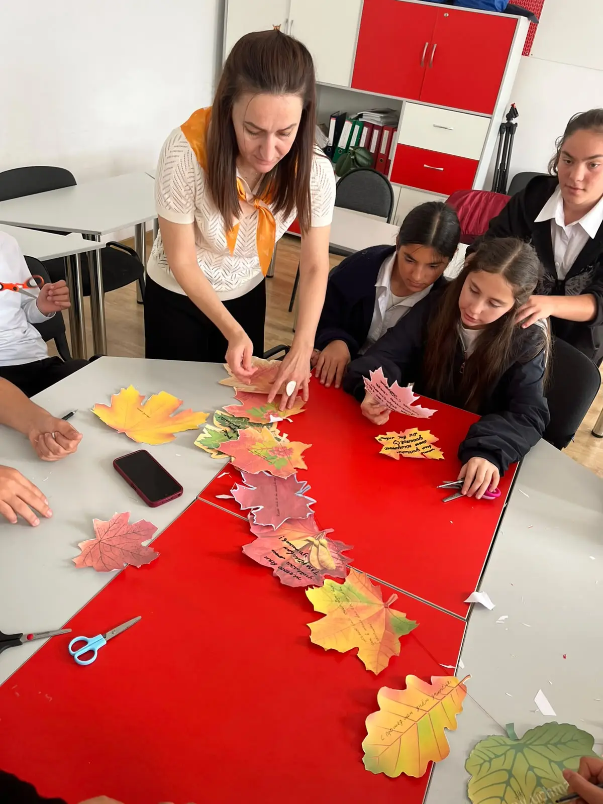 🍂 Листья благодарности посвященные Дню учителя 🍁