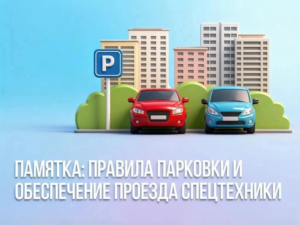 Памятка: правила парковки и обеспечение проезда спецтехники.