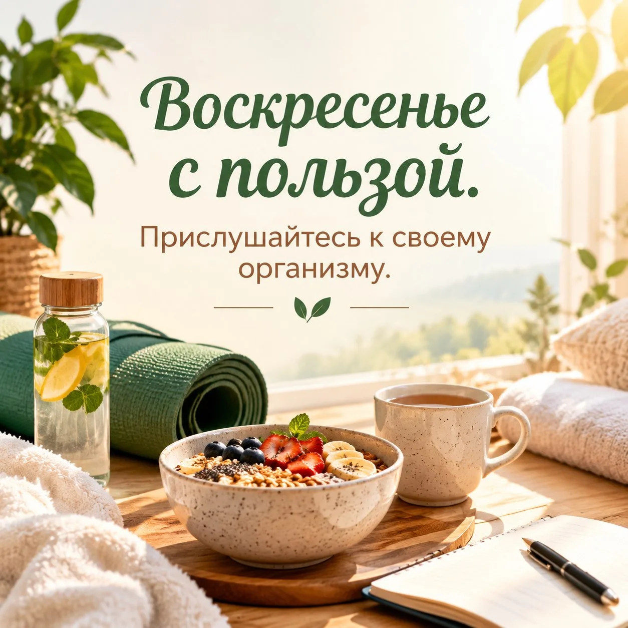 Воскресенье — время проверить не только планы на неделю, но и своё самочувствие