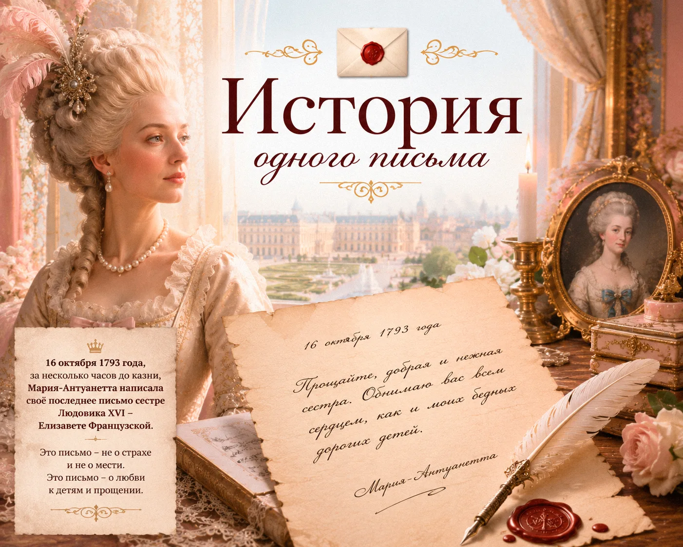 📜 История одного письма: Мария-Антуанетта
