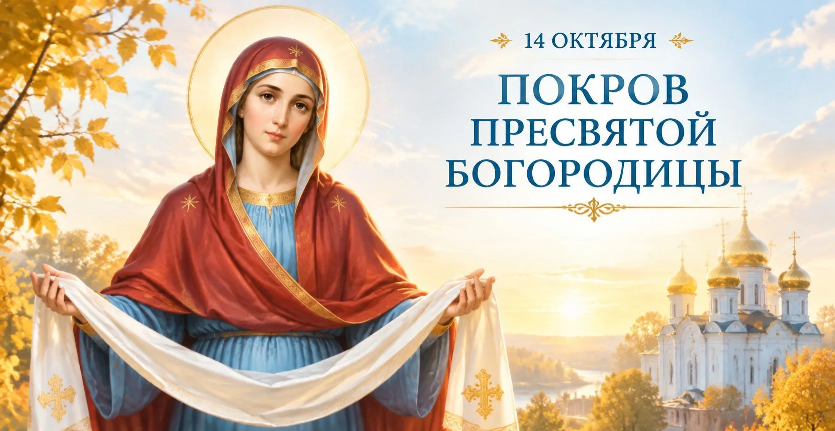 🙏 14 октября — Покров Пресвятой Богородицы: история праздника и народные традиции