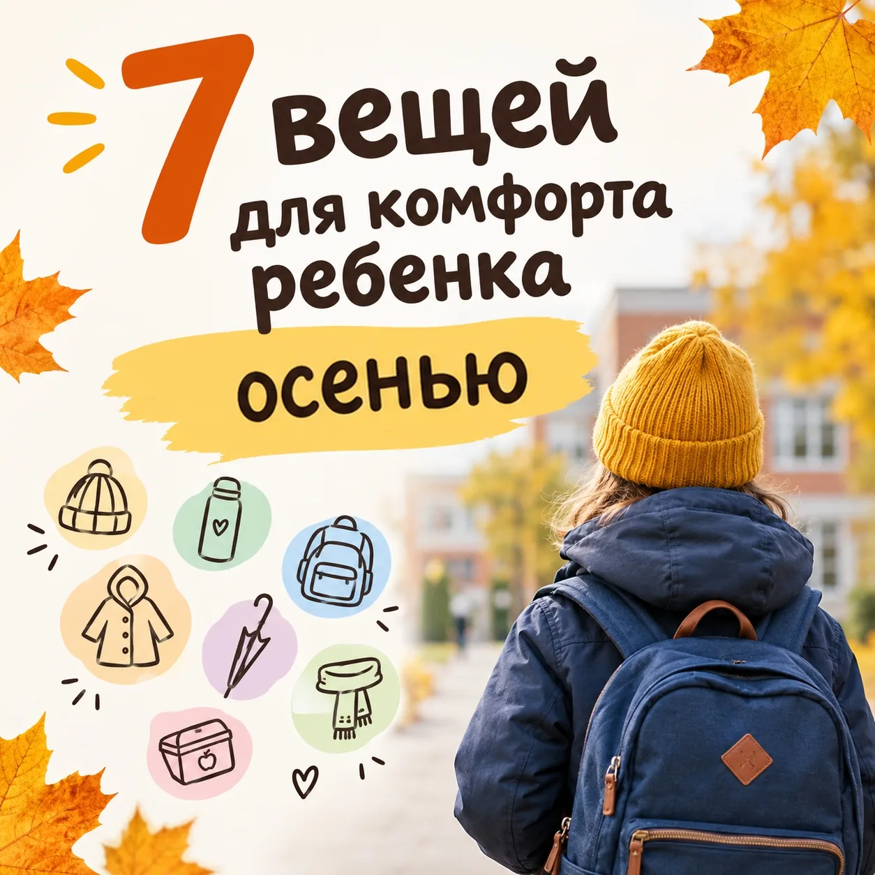 🌦Осенью бывают туманы и дожди. Вот что можно купить ребенку, чтобы он был сухим и в бе...