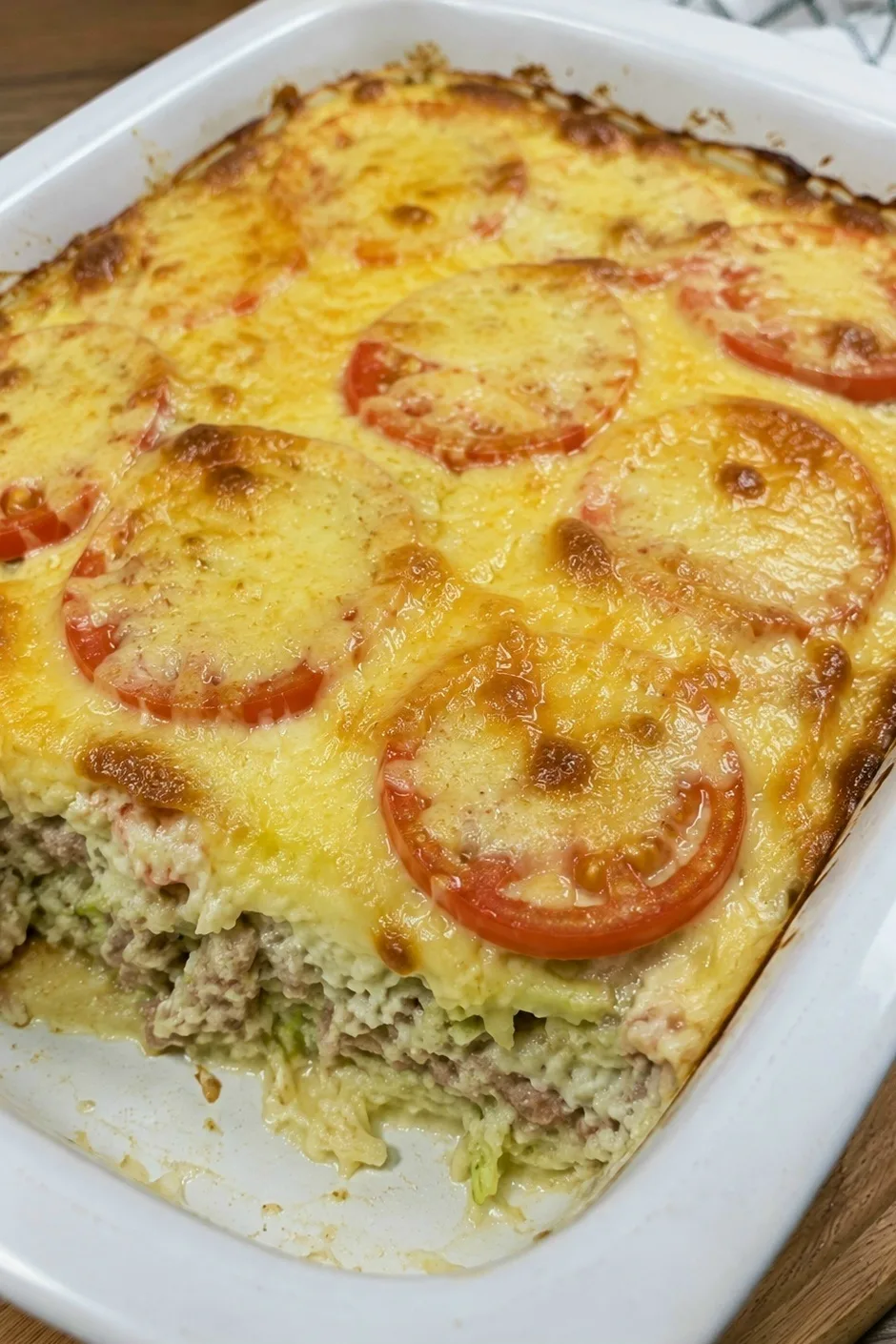 🥒 Запеканка из кабачков с фаршем