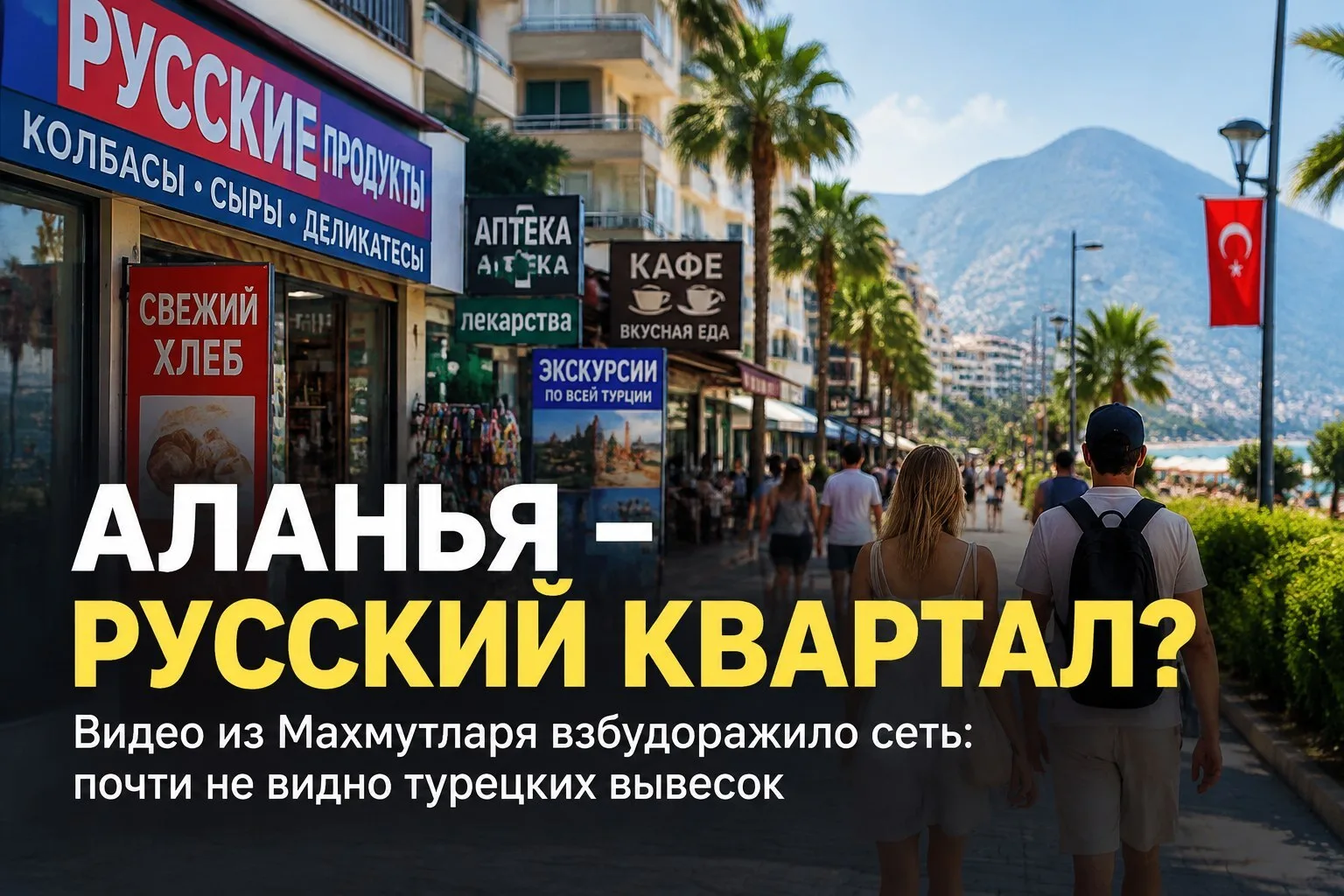 🍿 Аланья как «русский квартал»: видео из Махмутлара взбудоражило сеть