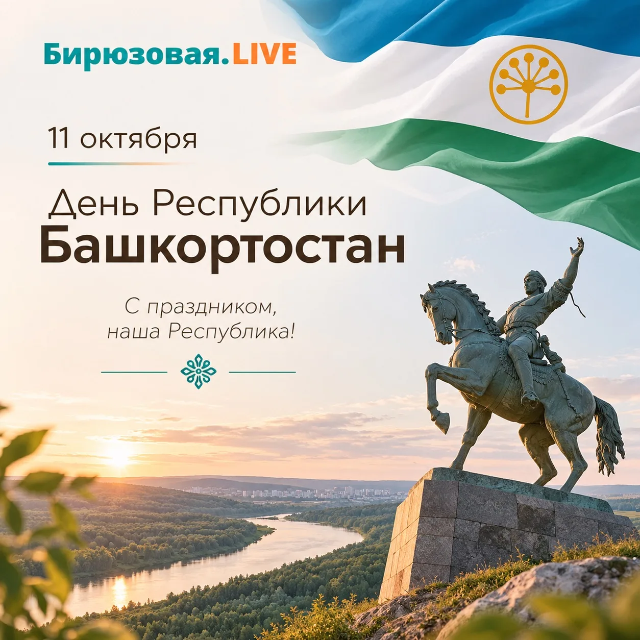 💚 С Днём Республики Башкортостан!