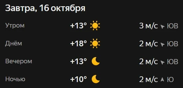 Прогноз погоды☀️