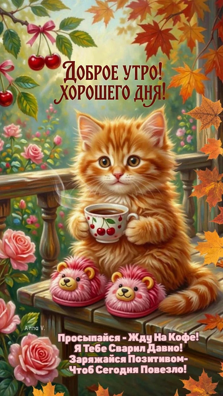 🌞🎉 Чудесного утра! Везения и хорошего настроения!