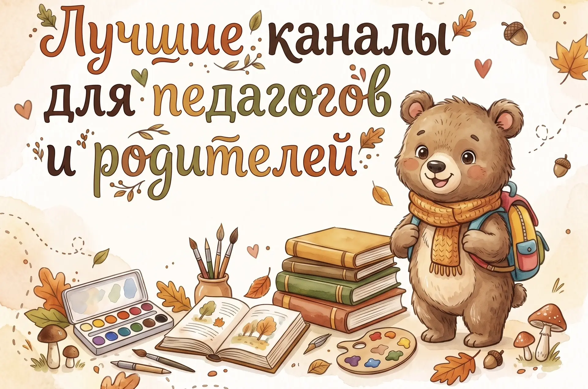 Мы собрали для вас самые полезные и интересные каналы для педагогов и родителей: