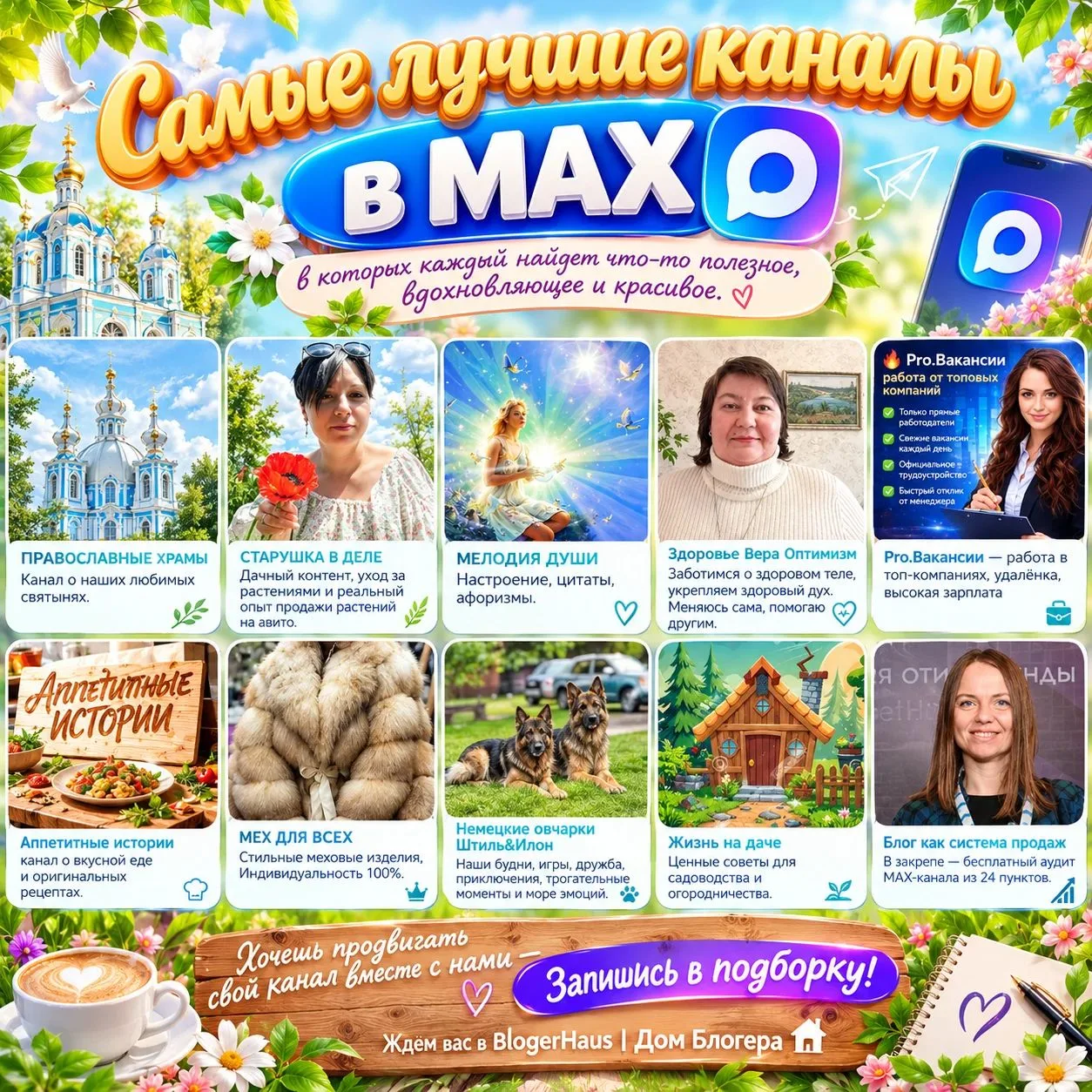 Самые лучшие каналы, в которых каждый найдет что-то полезное, вдохновляющее и красивое.