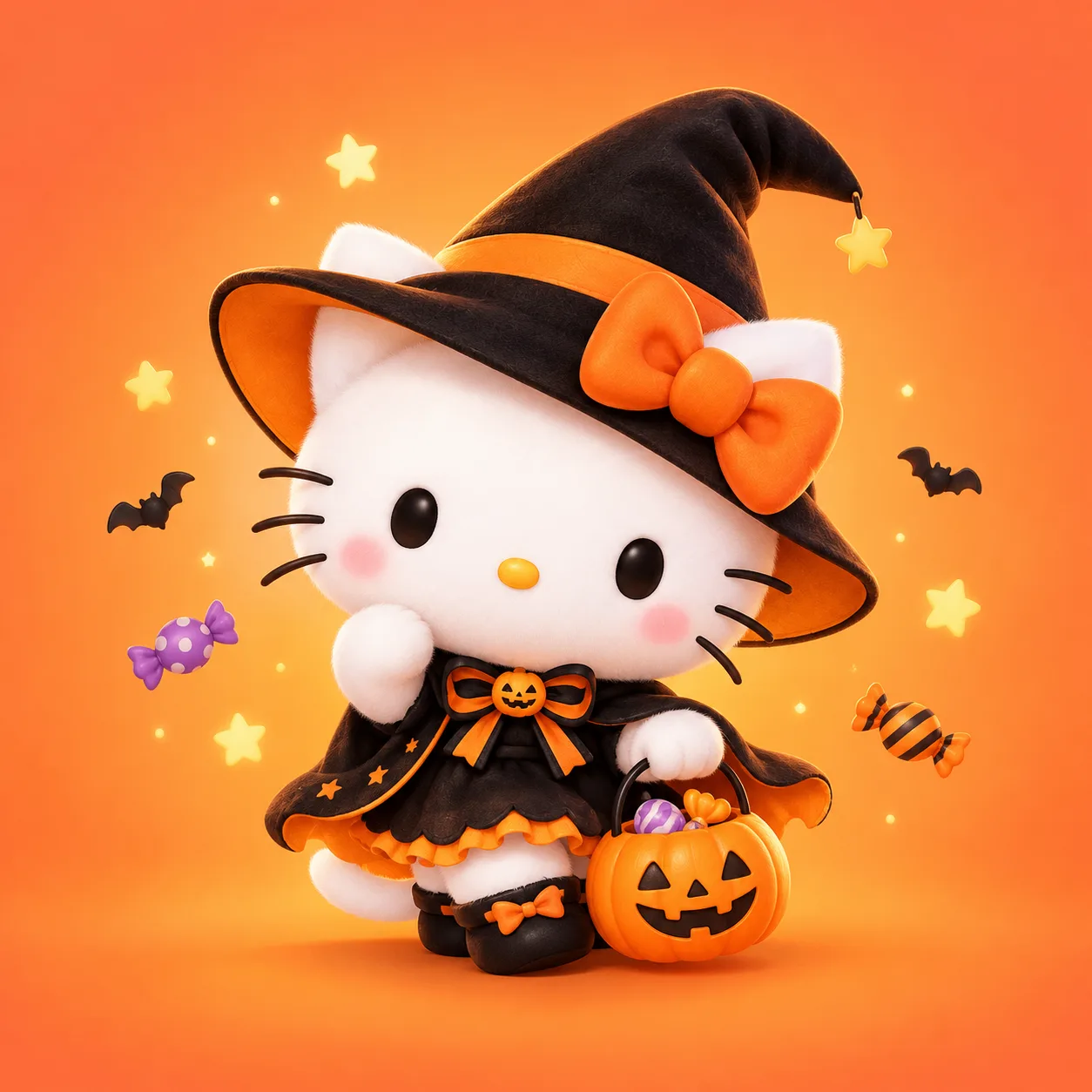 🎃 аватарки на Хэллоуин Hello Kitty