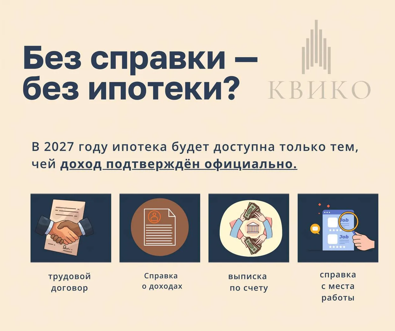 Ипотека БЕЗ официального дохода⚡️Что поменяется с 1 июля 2027 года?