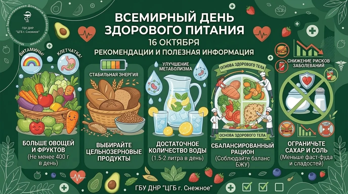 16 октября — Всемирный день здорового питания