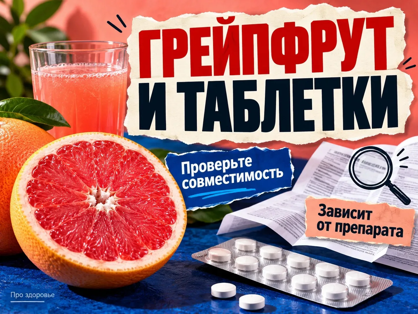 🍊 Грейпфрут и лекарства: что нужно знать!