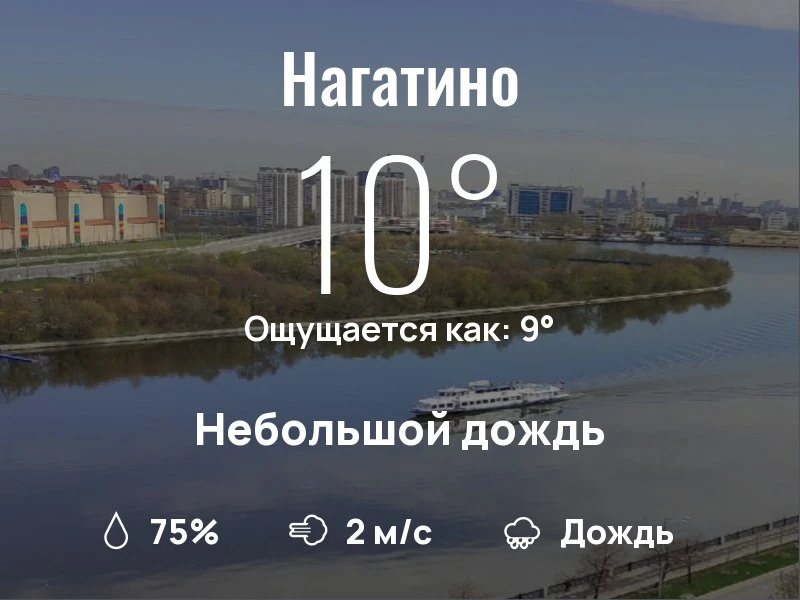 Что с погодой в Нагатино?