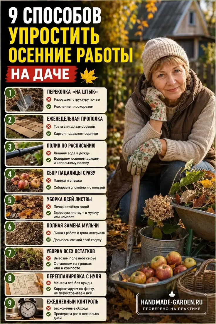 9 способов упростить осенние работы на даче