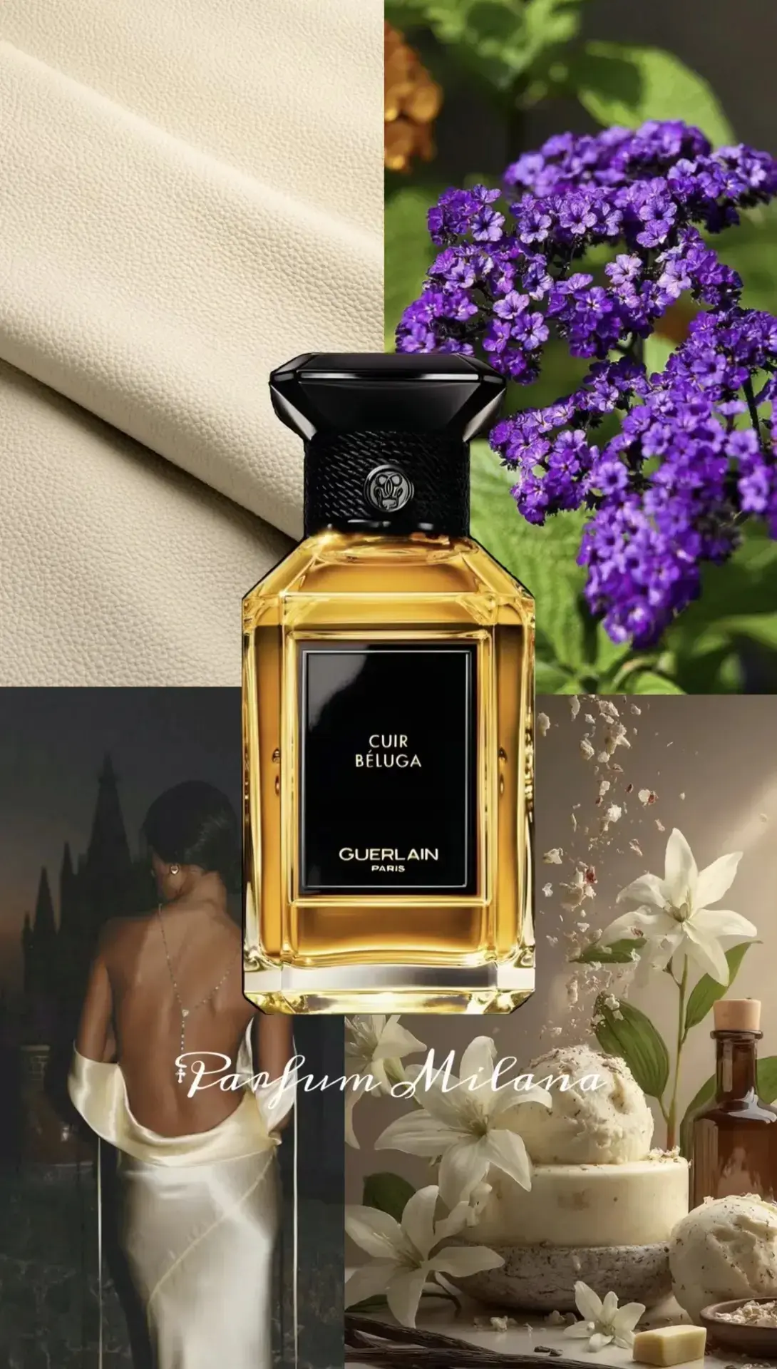✨ Guerlain Cuir Béluga — аромат мягкой роскоши и утончённой чувственности.