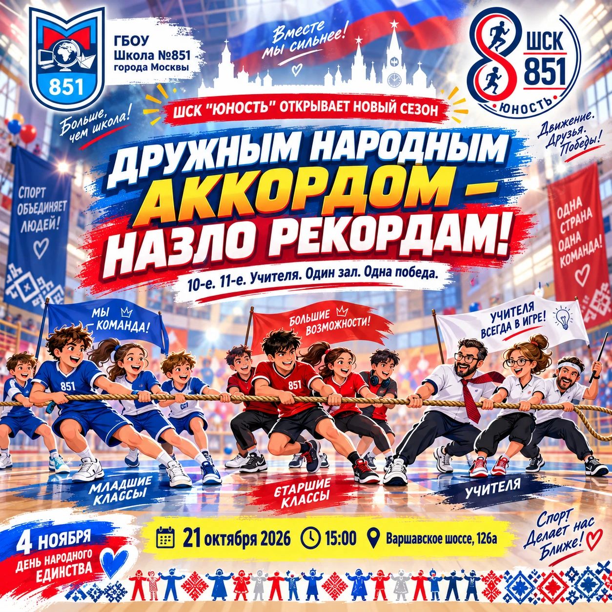 🔥 ДРУЖНЫМ НАРОДНЫМ АККОРДОМ — НАЗЛО РЕКОРДАМ! 🔥