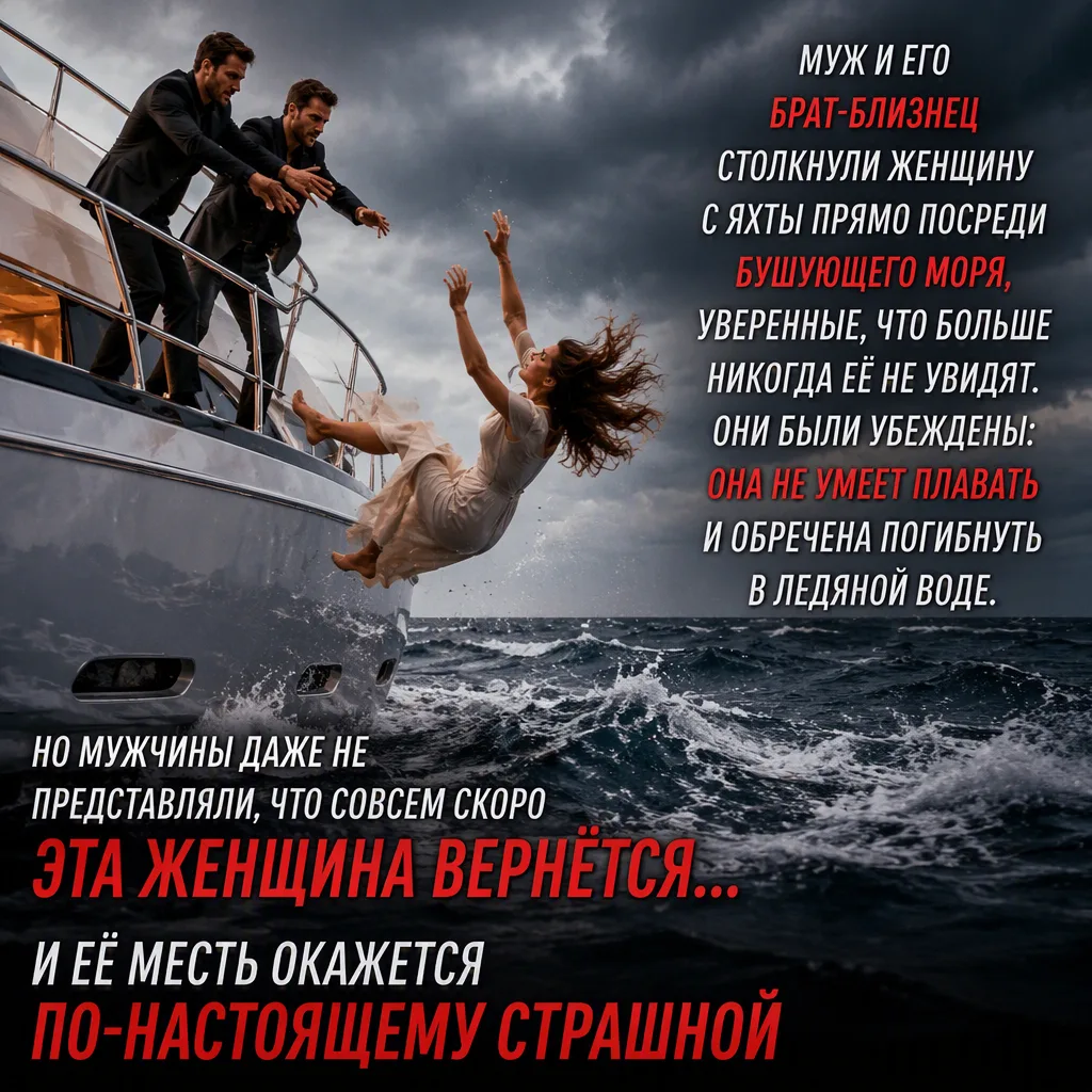 Муж и его брат-близнец столкнули женщину с яхты прямо посреди бушующего моря, уверенные...