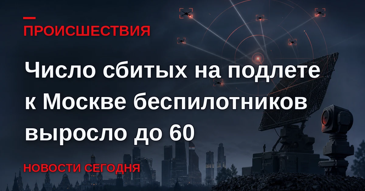 Мэр Москвы Сергей Собянин сообщил об уничтожении еще 30 беспилотников, летевших на стол...