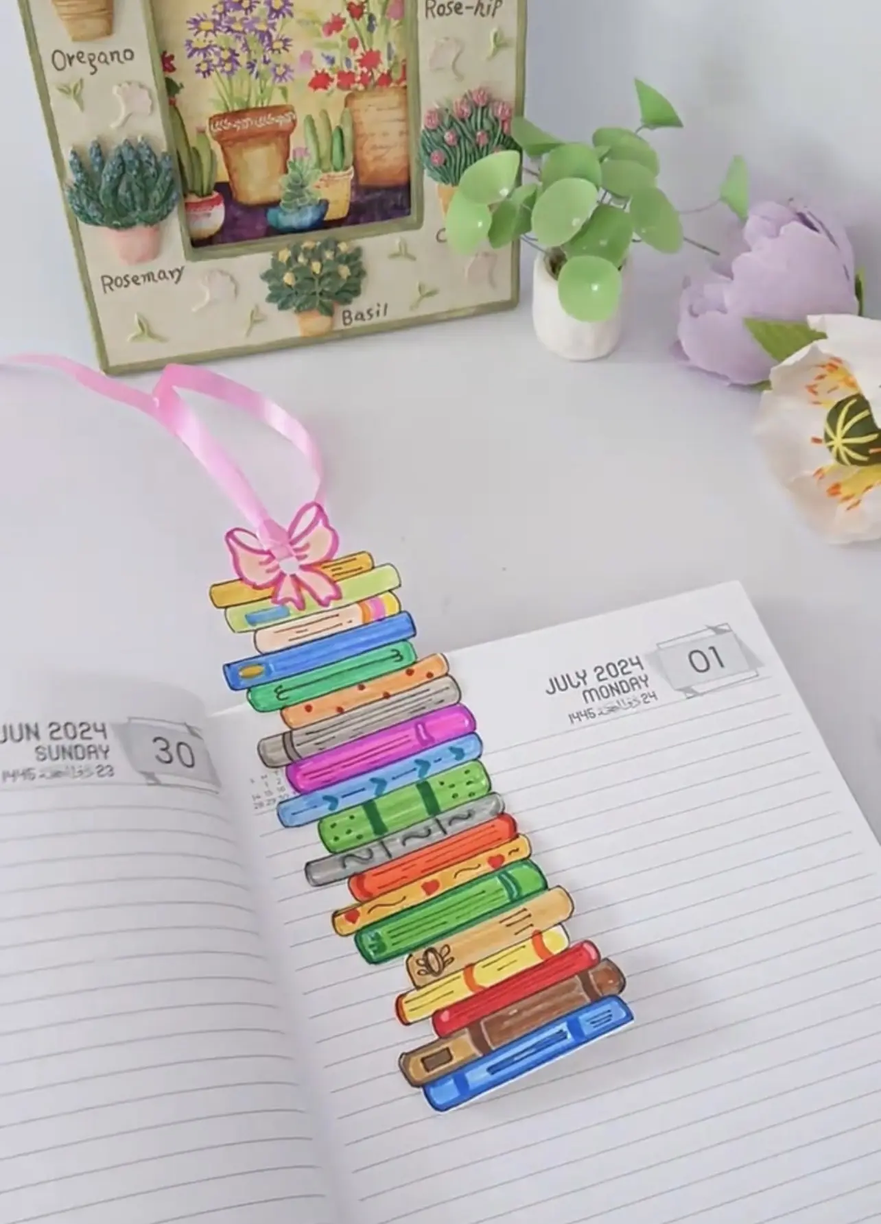 Интересная закладка для книги💕