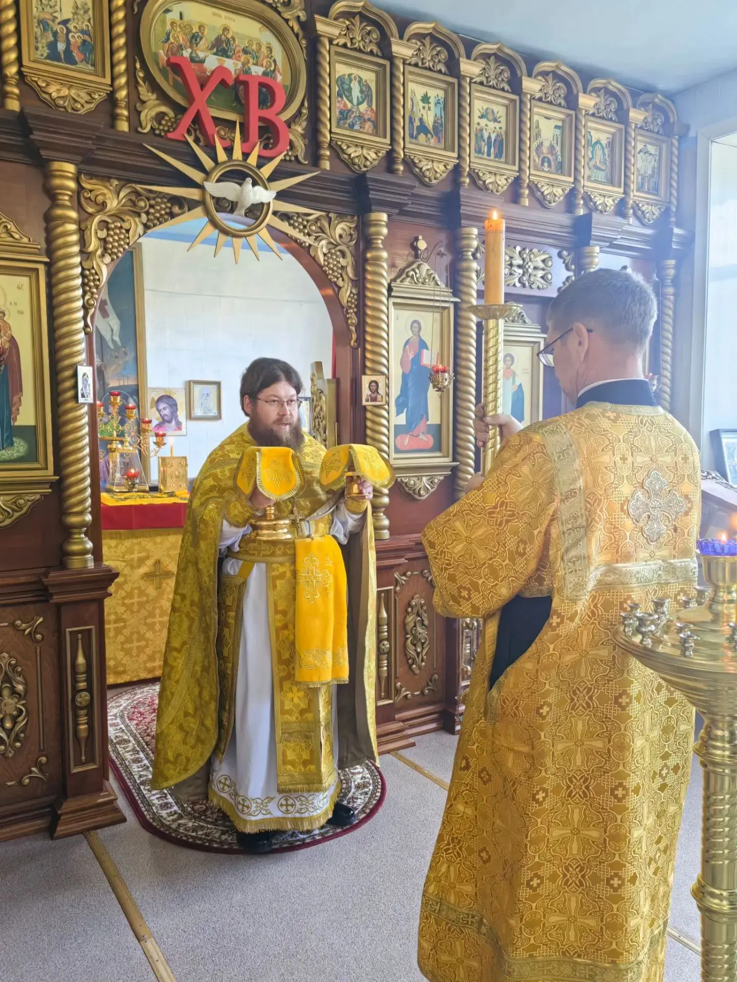 Богослужение в субботу по Воздвижении в храме святой кн. Ольги