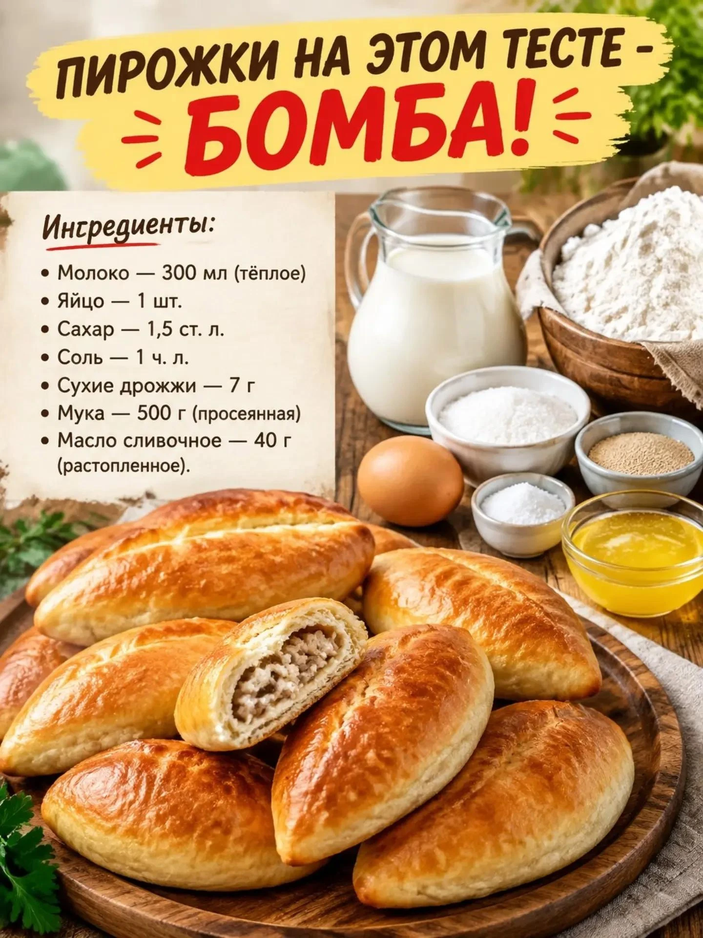 Пирожки, которые тают во рту! 🔥