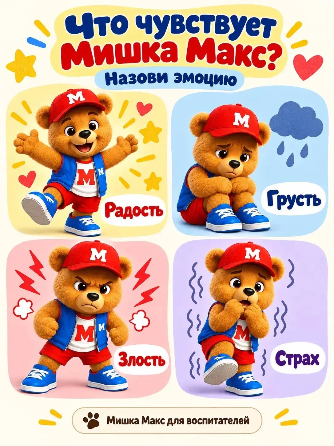 🐻 «Не плачь!», «Не злись!», «Не бойся!» — а что сказать вместо этого? 💛
