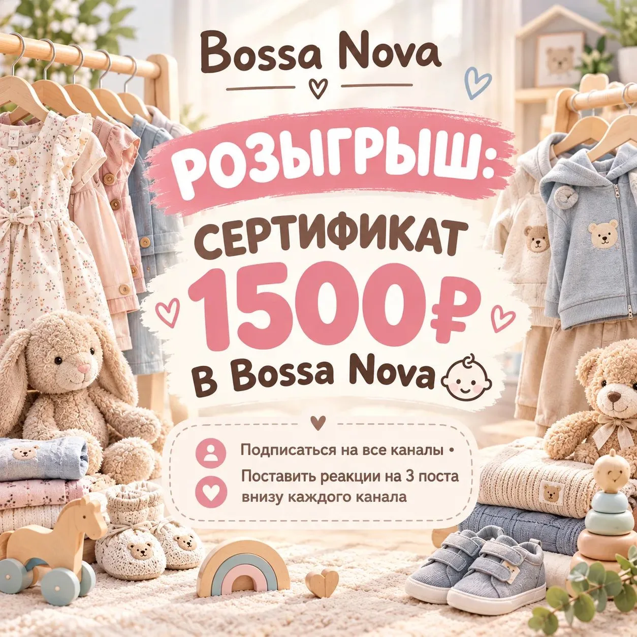 СЕРТИФИКАТ 1500₽ В БОСА НОВА ✅