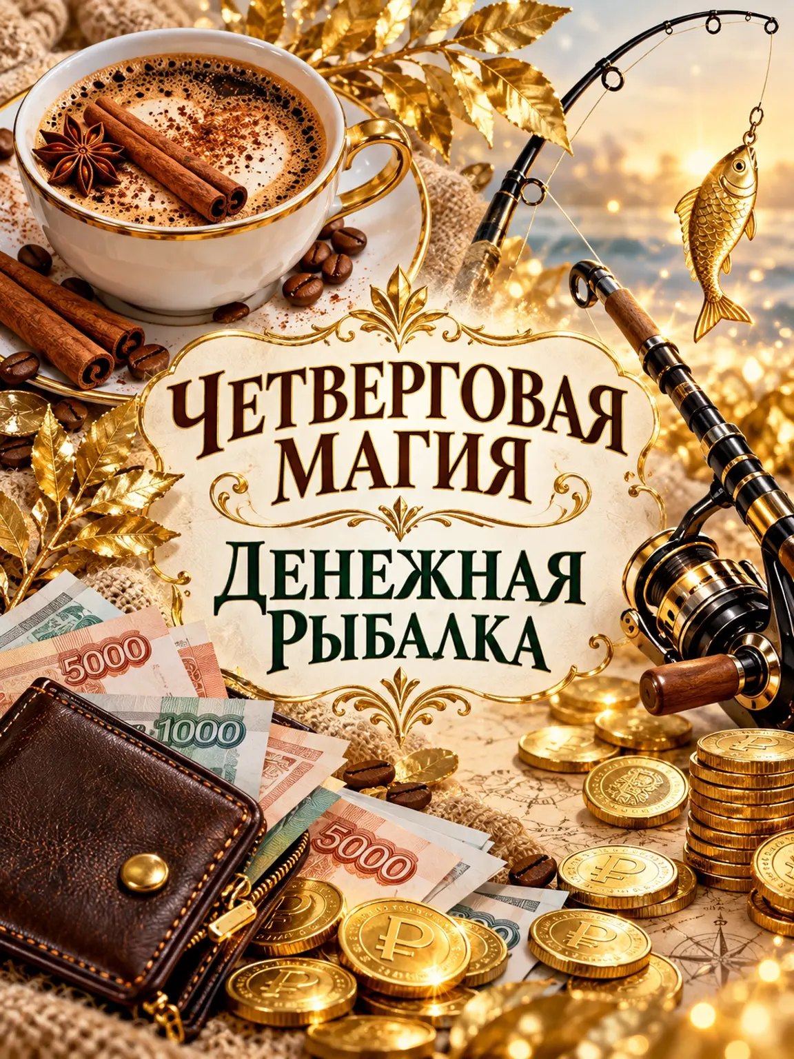 ☕️ ЧЕТВЕРГ. КОФЕ С КОРИЦЕЙ И ДЕНЕЖНАЯ РЫБАЛКА