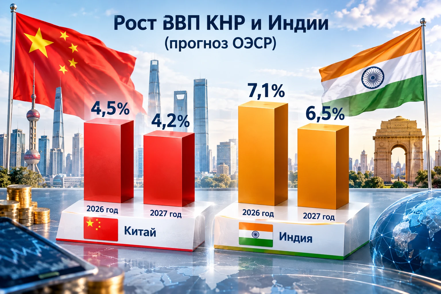 И в продолжение темы роста экономики. Организация экономического сотрудничества и разви...