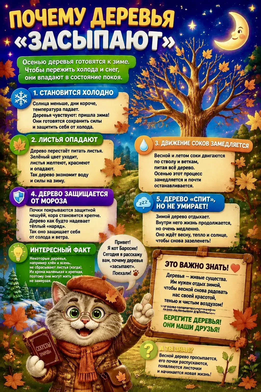 🍂 День засыпающих деревьев 🍂