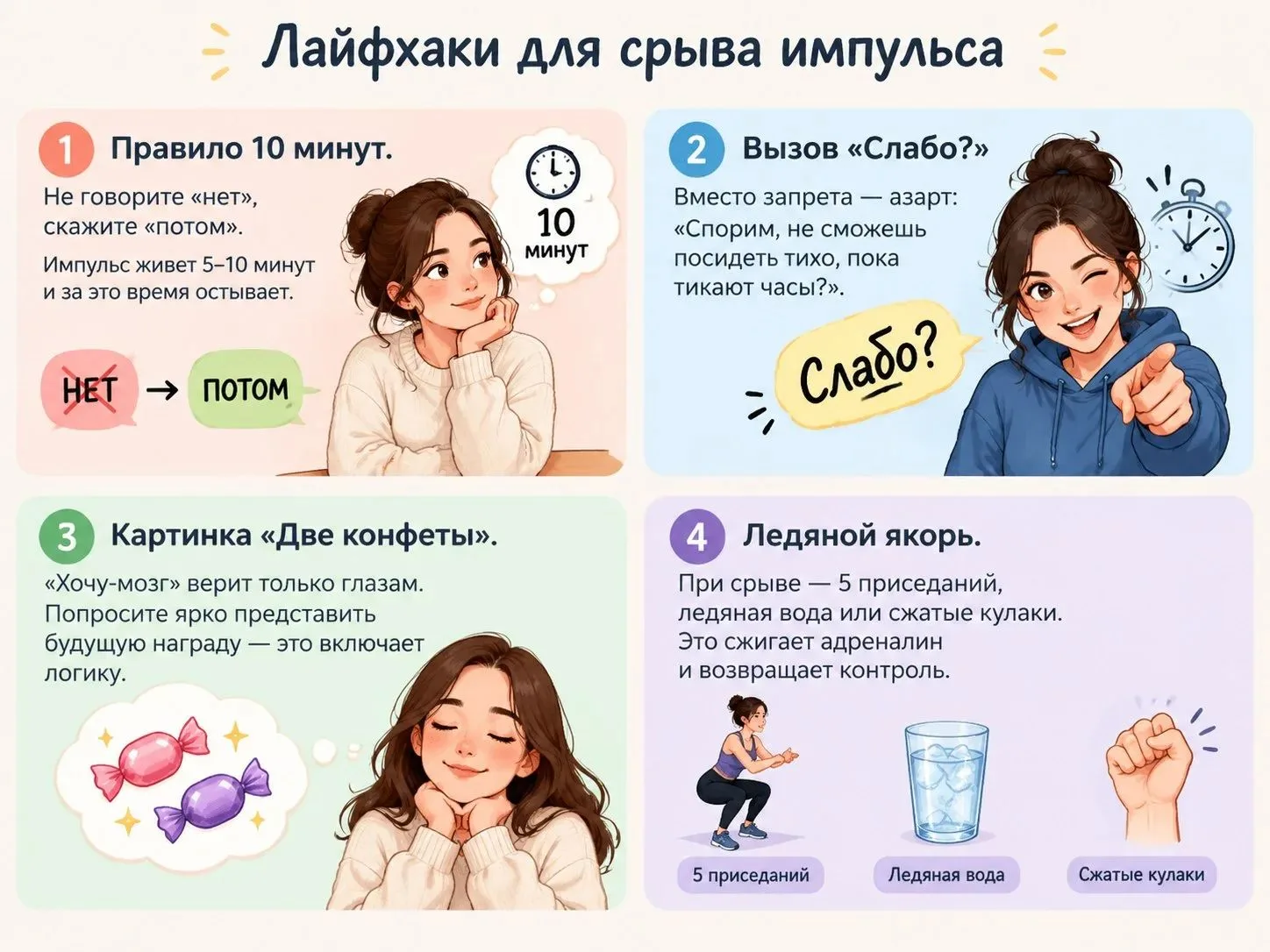❗️Воля и самоконтроль: Как помочь ребенку управлять собой