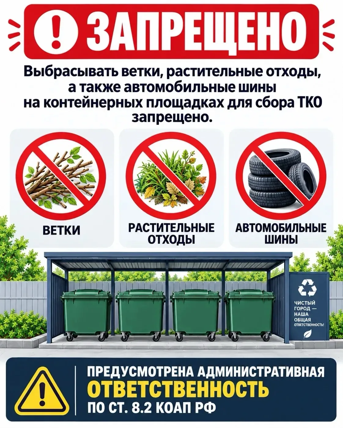 Департамент городского хозяйства напоминает: