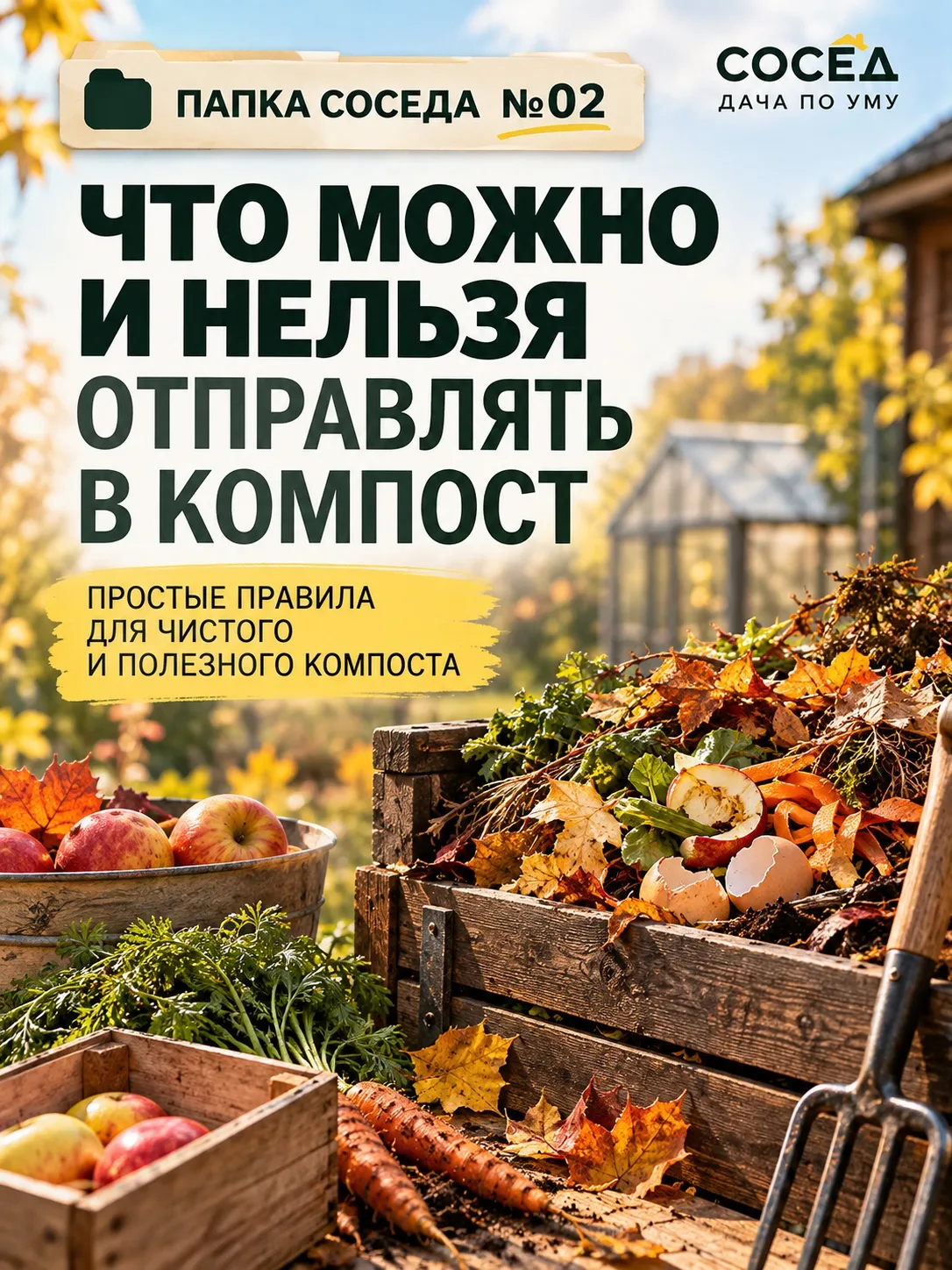 С компостом есть одна очень удобная мысль: «Это же органика — значит, можно всё». Но на...