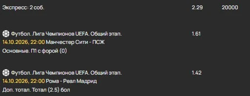 Лига Чемпионов не задалась у нас. У меня как правило, лг не заходит, а потом Лигой Евро...