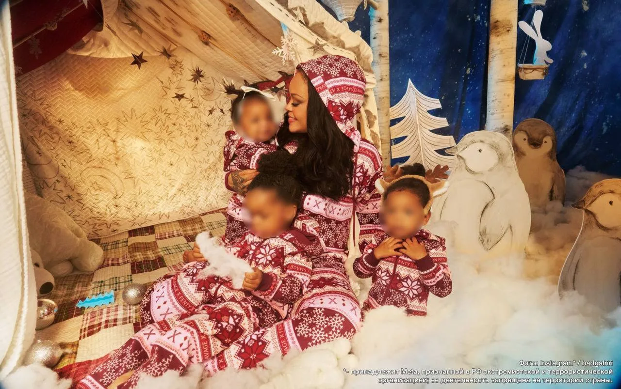 Готовь сани летом, а новогодние фотосессии осенью. Рианна самой первой опубликовала пра...