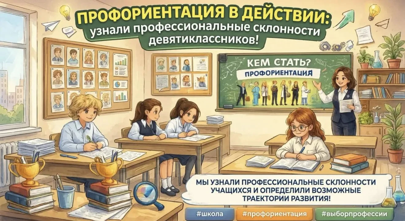 ▌ Профориентация в действии: узнали профессиональные склонности девятиклассников!