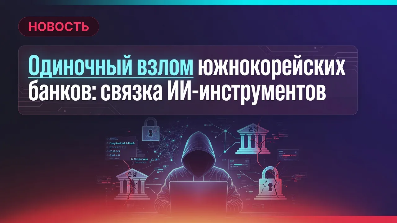 Одиночный взлом южнокорейских банков: связка ИИ-инструментов