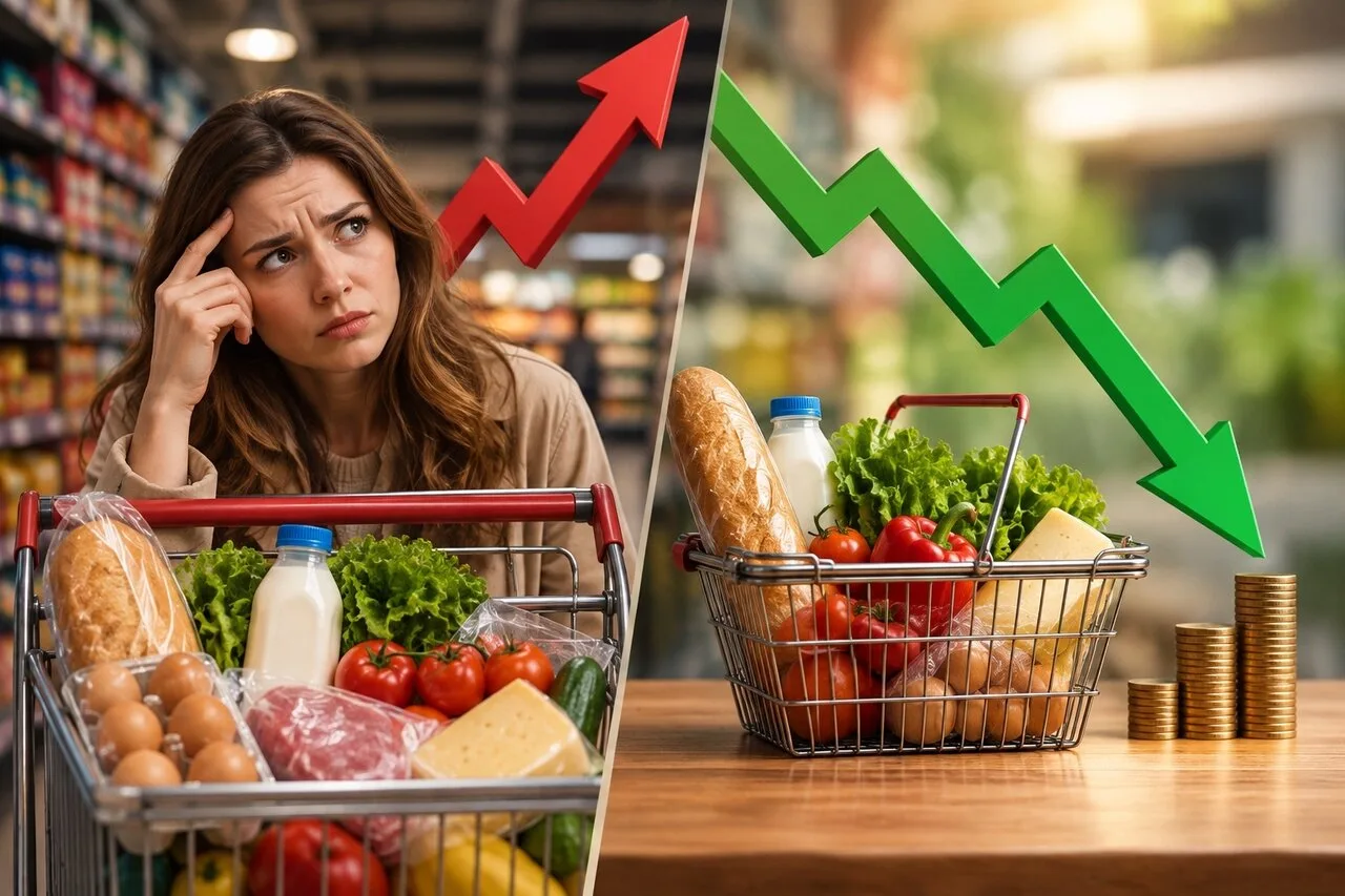🛒 Так интересно: всё вокруг дорожает, а продуктовая корзина, оказывается, подешевела!